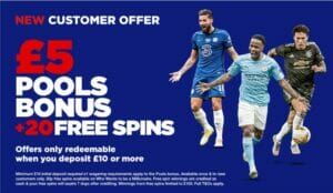 The Football Pools welcome offer