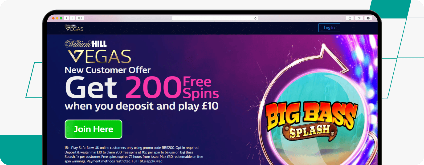 william hill casino welcome offer screenshot